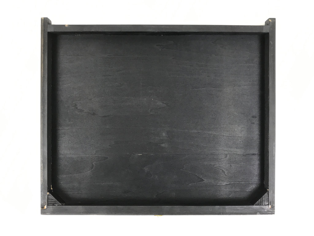 Japanese Buddhist Altar Wooden Lacquered Drawer Tray Butsudan Part Black BP15