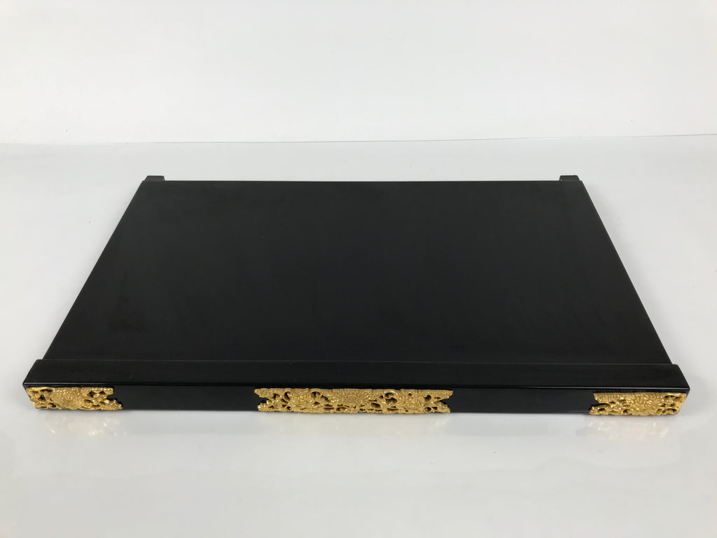 Japanese Buddhist Altar Wooden Lacquered Drawer Tray Butsudan Part Black BP16