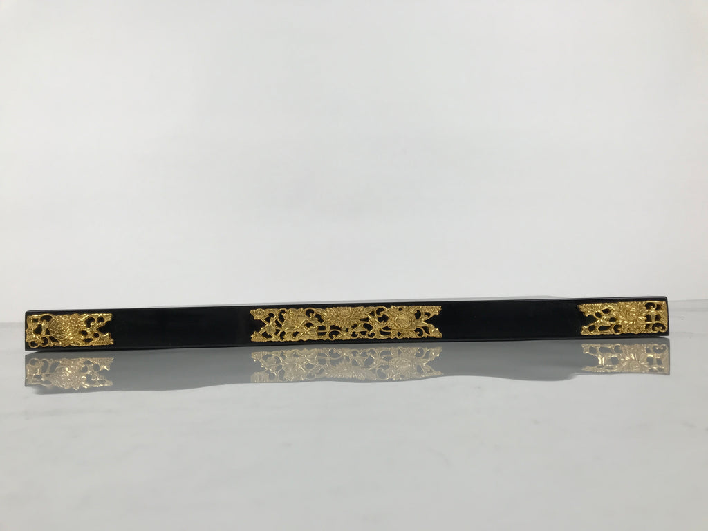 Japanese Buddhist Altar Wooden Lacquered Drawer Tray Butsudan Part Black BP16