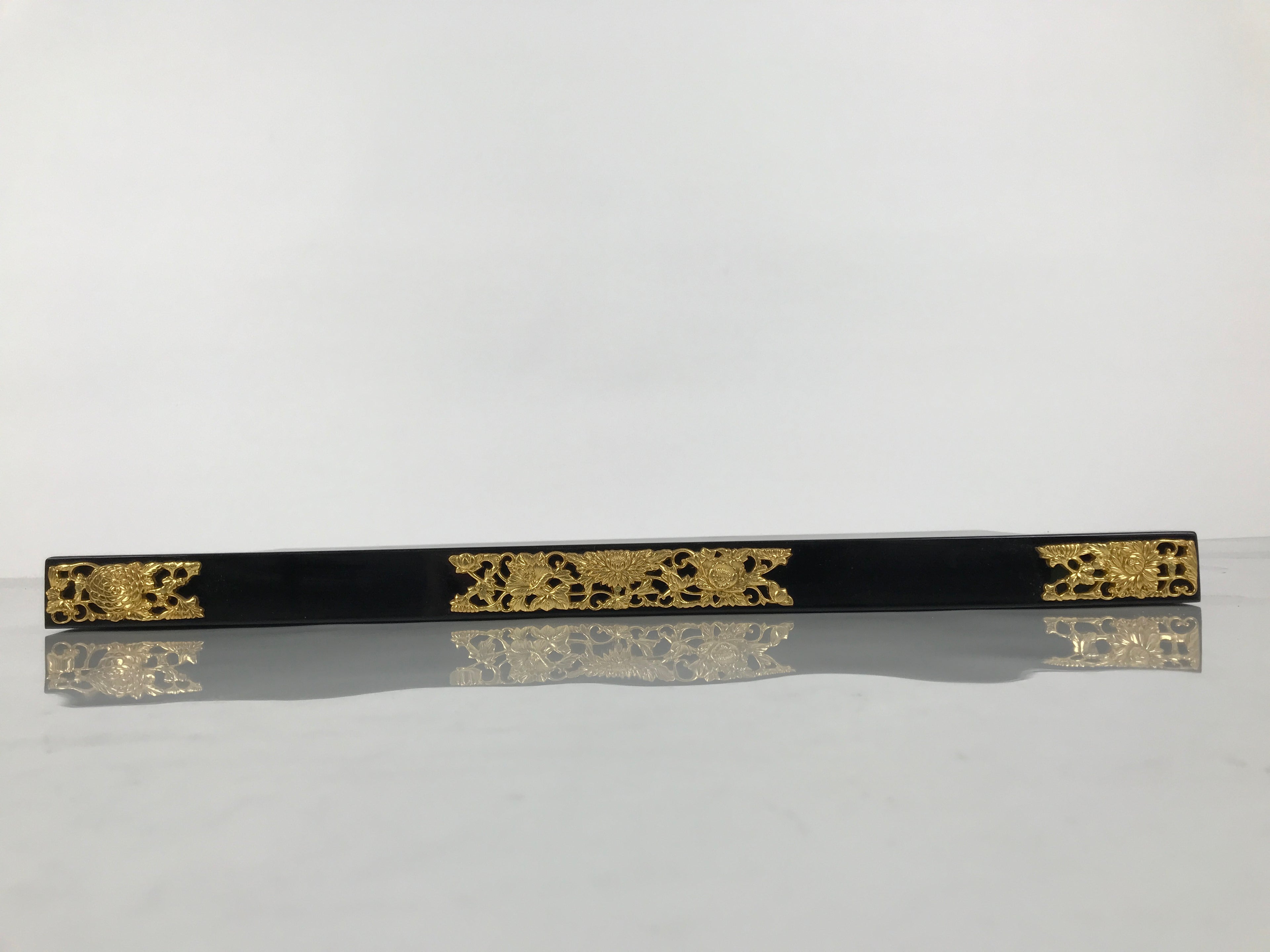 Japanese Buddhist Altar Wooden Lacquered Drawer Tray Butsudan Part Black BP16