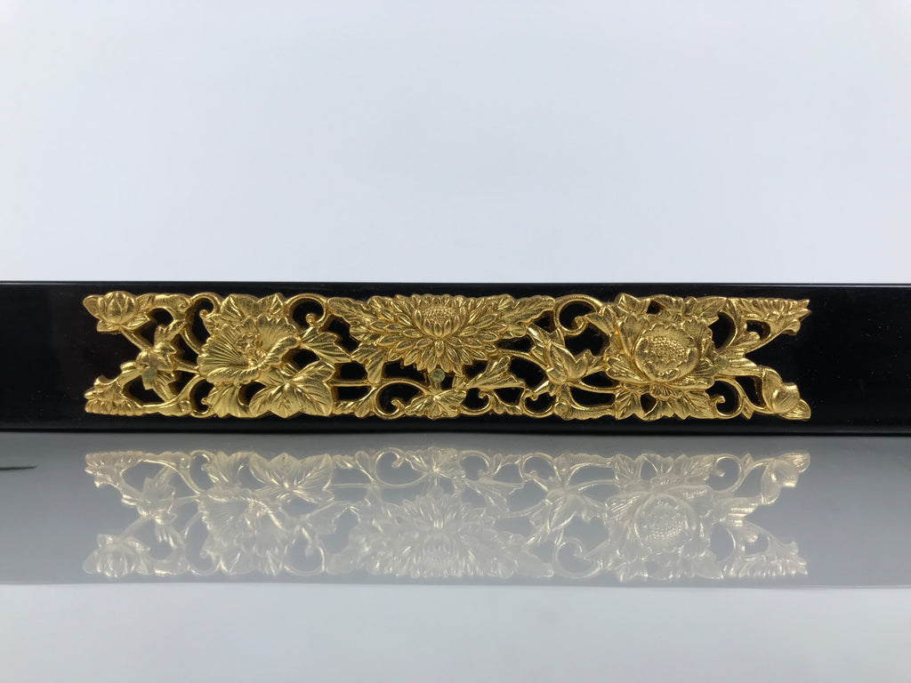 Japanese Buddhist Altar Wooden Lacquered Drawer Tray Butsudan Part Black BP16