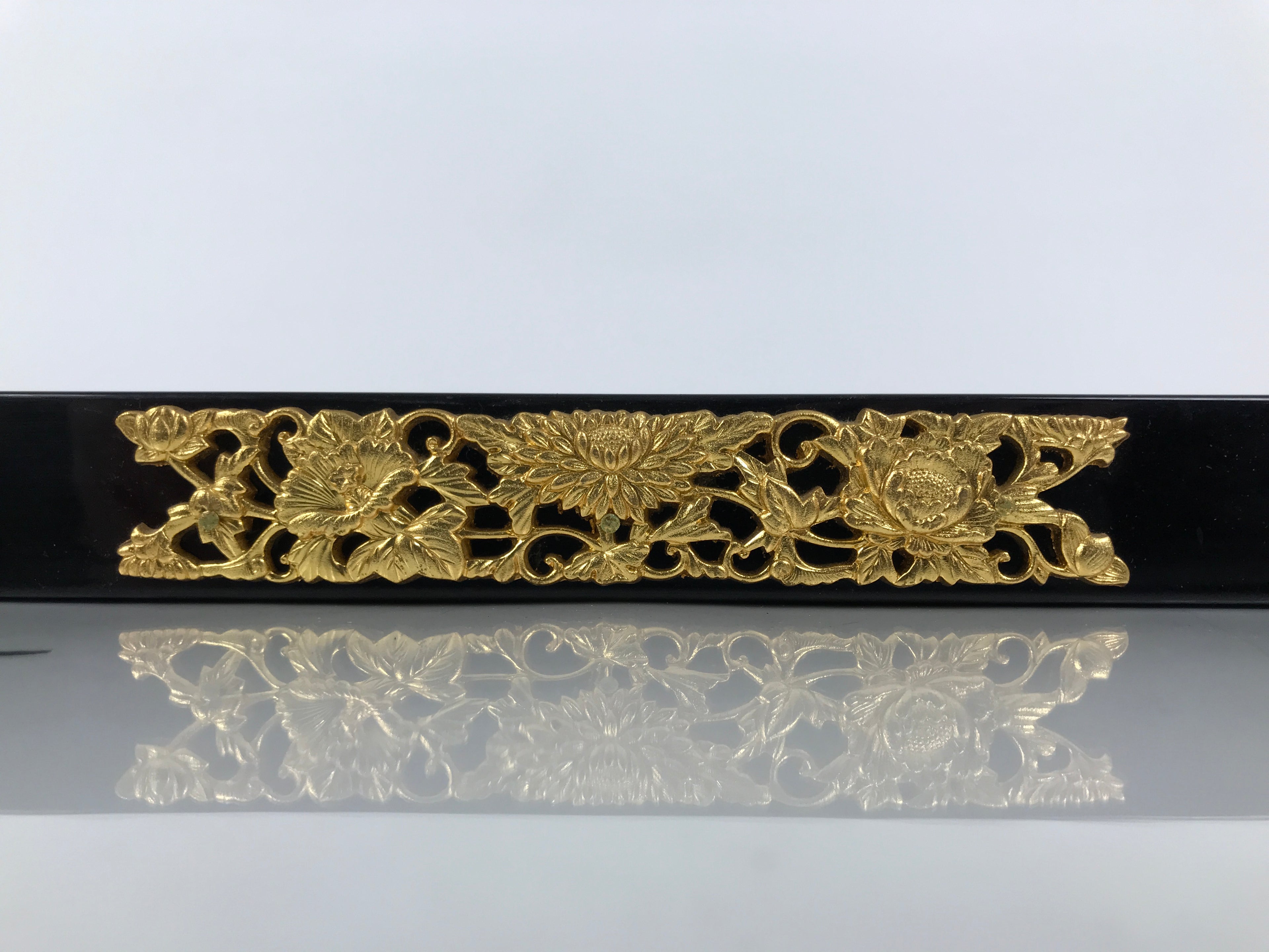 Japanese Buddhist Altar Wooden Lacquered Drawer Tray Butsudan Part Black BP16