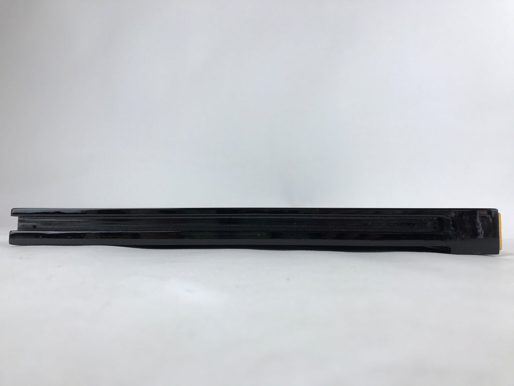 Japanese Buddhist Altar Wooden Lacquered Drawer Tray Vtg Brass Black Gold BA236