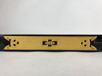 Japanese Buddhist Altar Wooden Lacquered Drawer Tray Vtg Brass Black Gold BA236