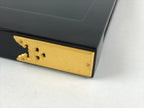 Japanese Buddhist Altar Wooden Lacquered Drawer Tray Vtg Brass Black Gold BA236