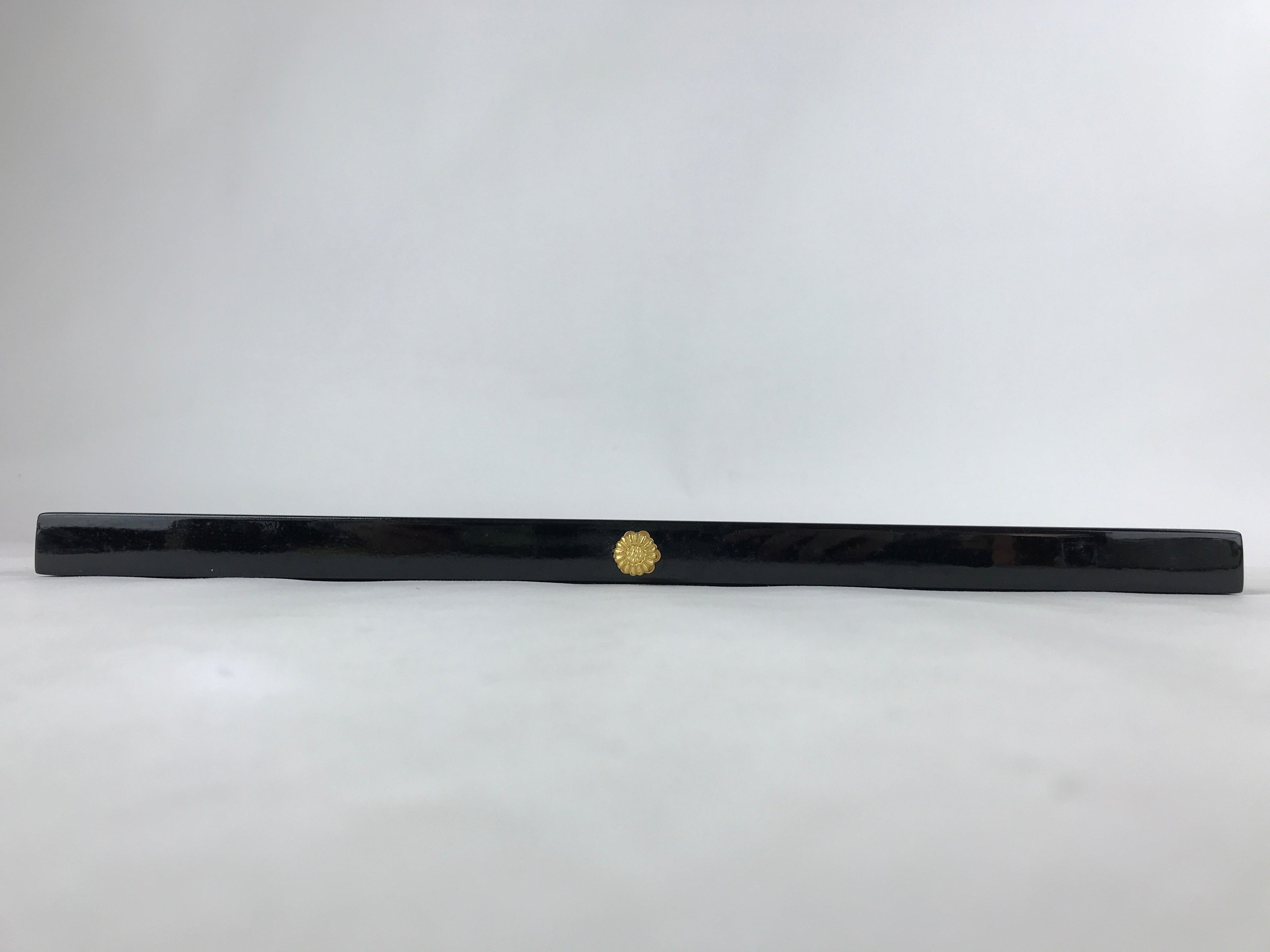 Japanese Buddhist Altar Wooden Lacquered Drawer Tray Vtg Gilt Black Gold BA235