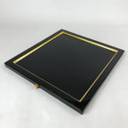 Japanese Buddhist Altar Wooden Lacquered Drawer Tray Vtg Gilt Black Gold BA235