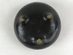 Japanese Buddhist Alter Fitting Bronze Incense Burner Koro Vtg Flower Black BA70