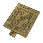 Japanese Buddhist Amulet Divine Mirror Vtg Gogaku-Shinkyo Gold Talisman BA703