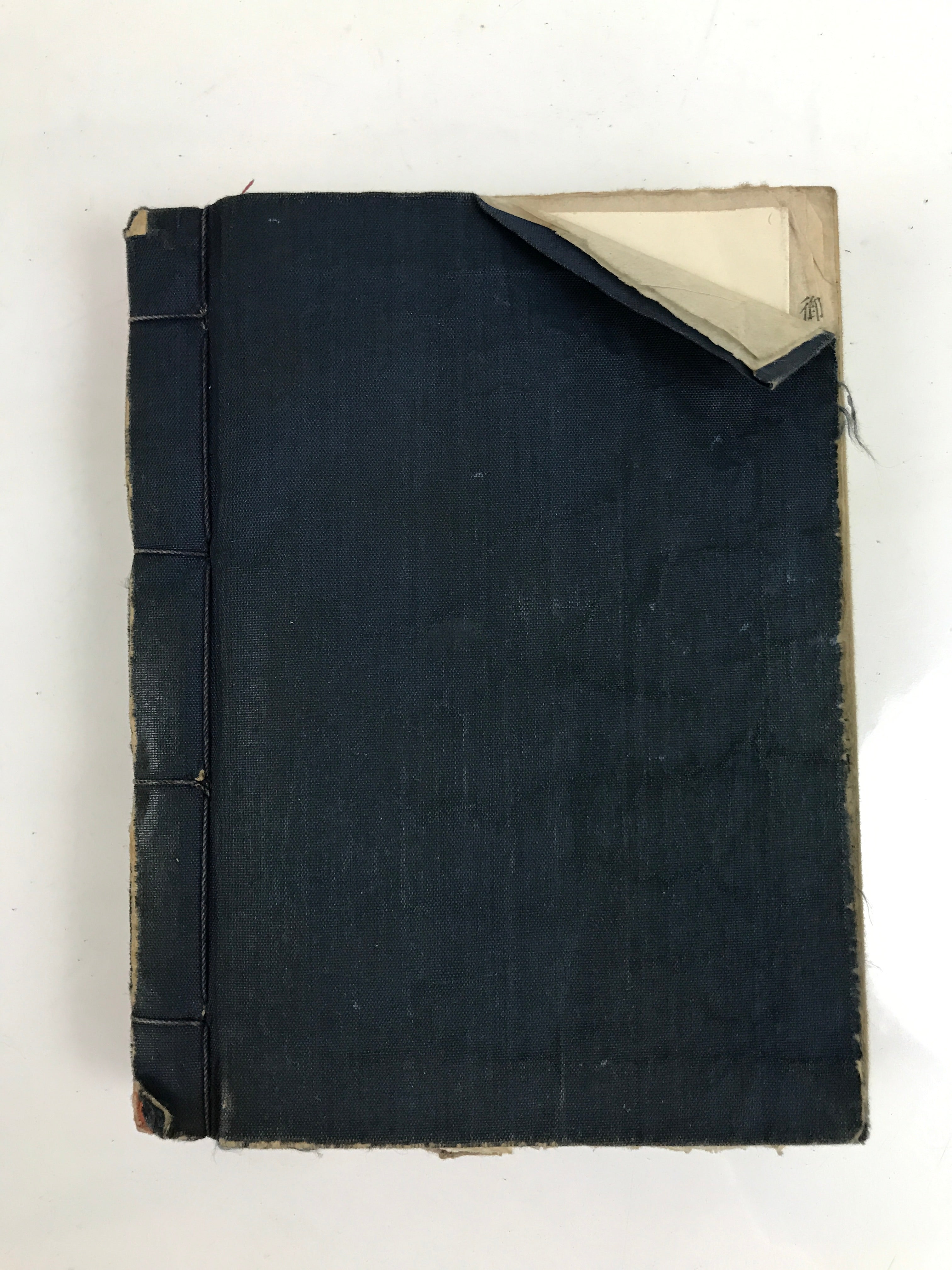 Japanese Buddhist Book Showa Shomyoshu Vtg Jodo Shinshu Dark Blue BA477