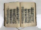 Japanese Buddhist Book Showa Shomyoshu Vtg Jodo Shinshu Dark Blue BA477