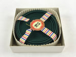 Japanese Buddhist Boxed Incense Coils Scent Vtg Green Senko Butsugu 2mm IN10