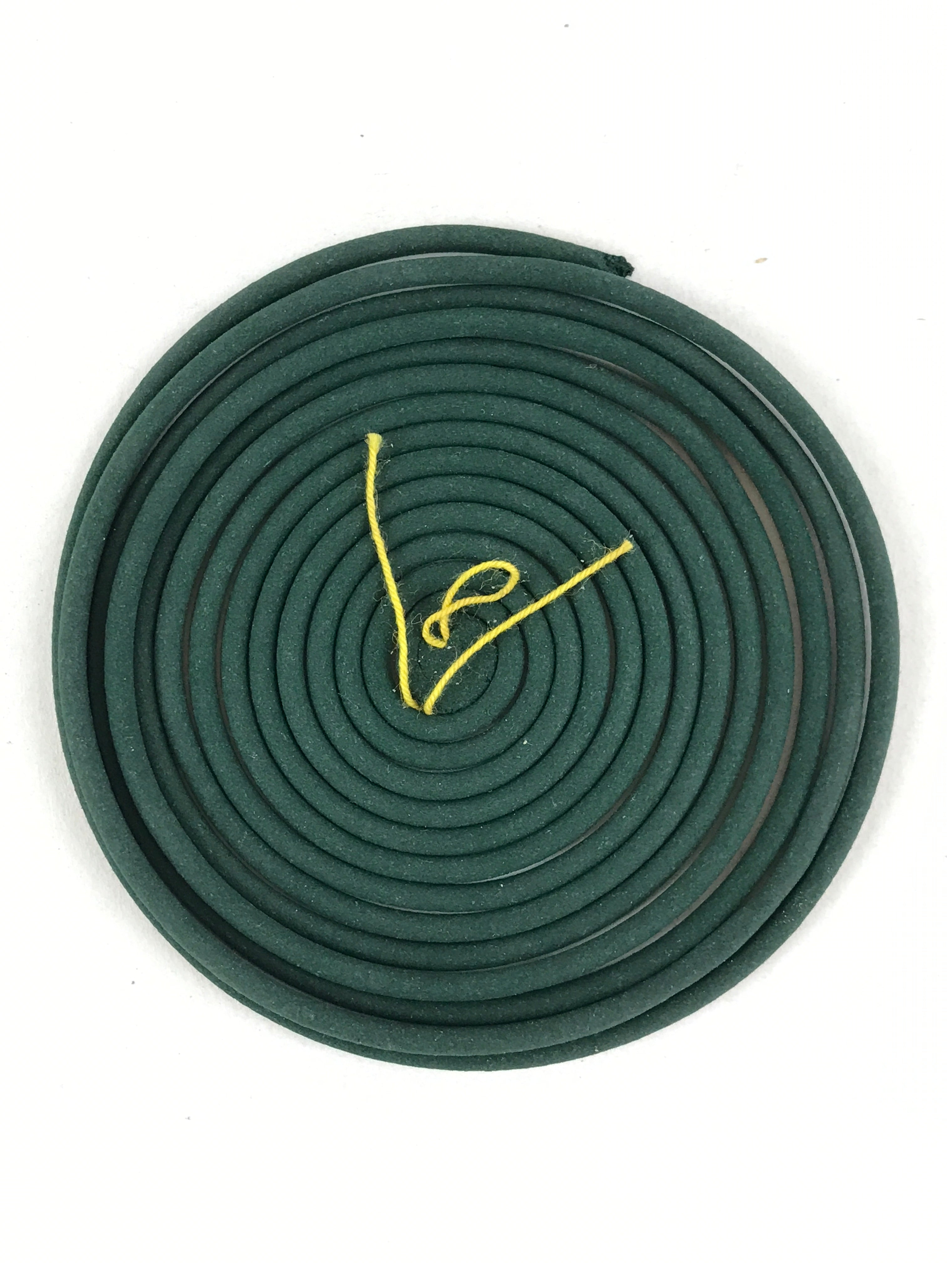 Japanese Buddhist Boxed Incense Coils Scent Vtg Green Senko Butsugu 2mm IN11