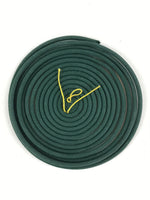 Japanese Buddhist Boxed Incense Coils Scent Vtg Green Senko Butsugu 2mm IN11
