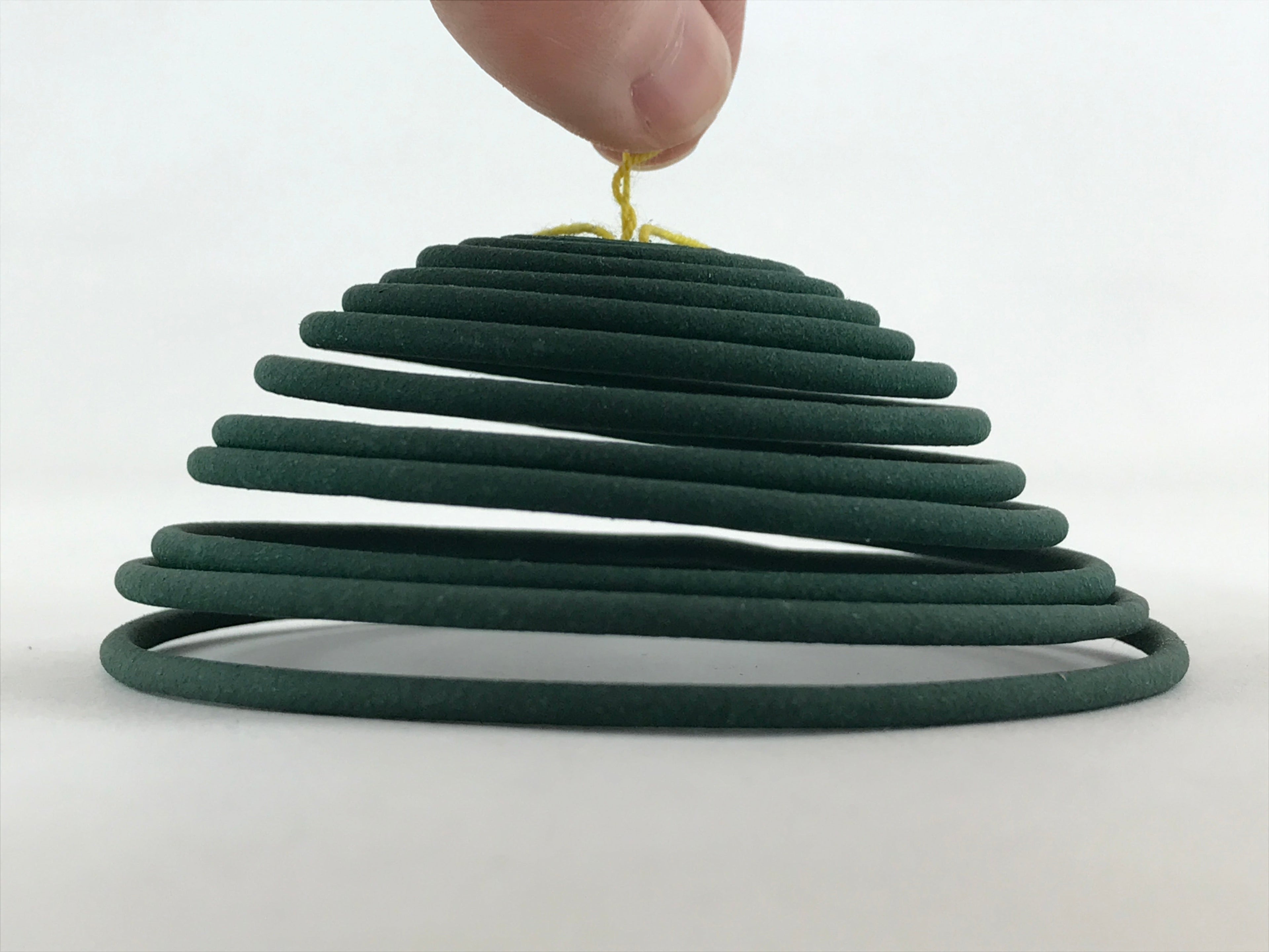 Japanese Buddhist Boxed Incense Coils Scent Vtg Green Senko Butsugu 2mm IN11