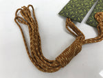 Japanese Buddhist Costume Surplice Sash Vtg Kataginu Wagesa Black Green BA924