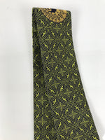Japanese Buddhist Costume Surplice Sash Vtg Kataginu Wagesa Black Green BA924