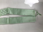 Japanese Buddhist Costume Surplice Sash Vtg Kataginu Wagesa Green White BA914