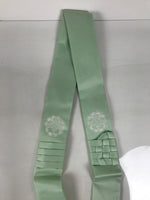 Japanese Buddhist Costume Surplice Sash Vtg Kataginu Wagesa Green White BA914