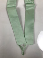 Japanese Buddhist Costume Surplice Sash Vtg Kataginu Wagesa Green White BA914