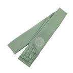 Japanese Buddhist Costume Surplice Sash Vtg Kataginu Wagesa Green White BA914