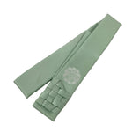 Japanese Buddhist Costume Surplice Sash Vtg Kataginu Wagesa Green White BA914