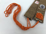 Japanese Buddhist Costume Surplice Sash Vtg Kataginu Wagesa Purple Gold BA926