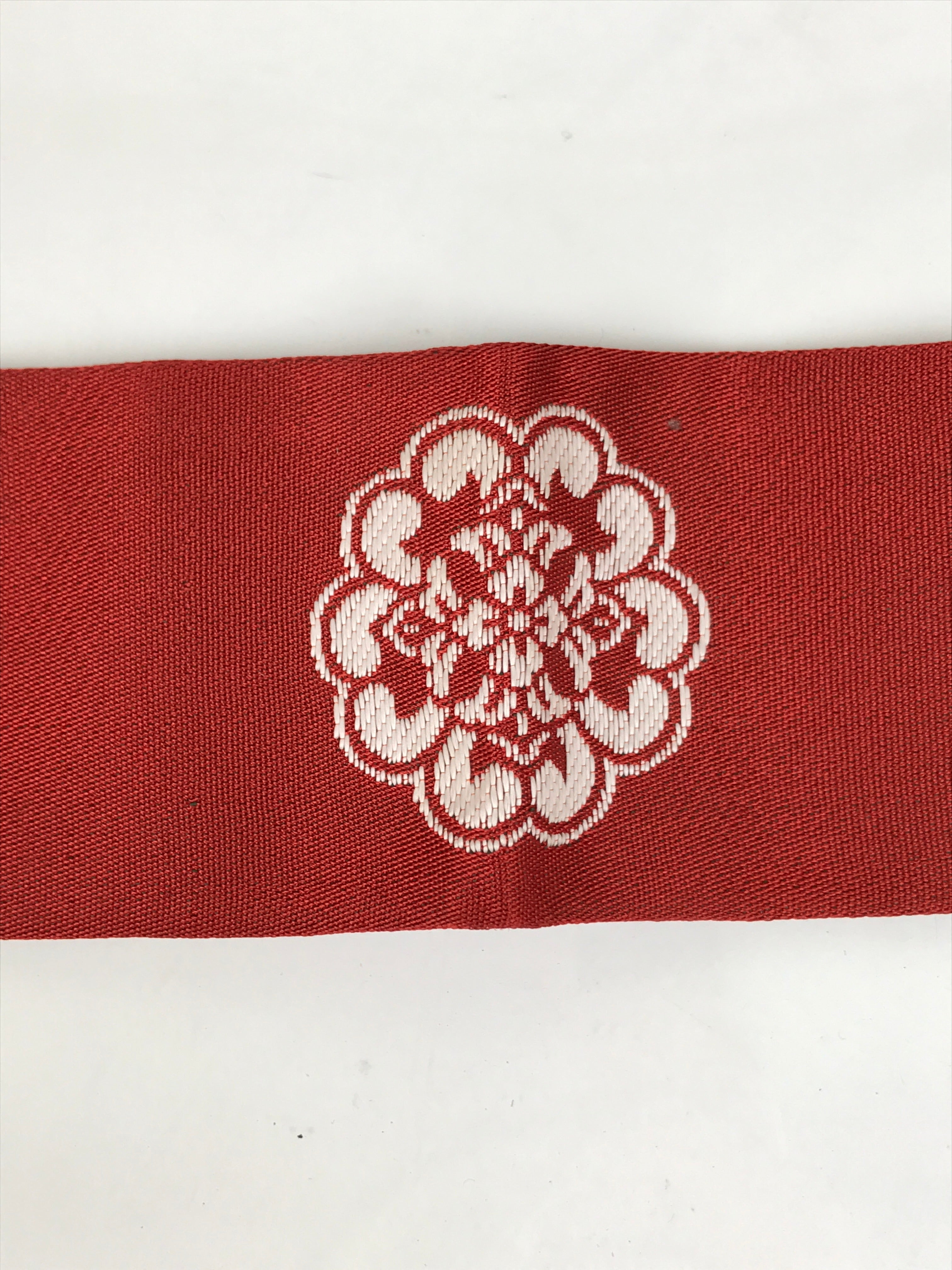 Japanese Buddhist Costume Surplice Sash Vtg Kataginu Wagesa Red Gold BA834