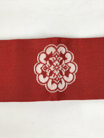 Japanese Buddhist Costume Surplice Sash Vtg Kataginu Wagesa Red Gold BA834