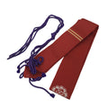Japanese Buddhist Costume Surplice Sash Vtg Kataginu Wagesa Red Gold BA834