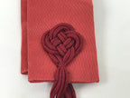 Japanese Buddhist Costume Surplice Sash Vtg Kataginu Wagesa Red Gold BA875