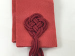 Japanese Buddhist Costume Surplice Sash Vtg Kataginu Wagesa Red Gold BA875