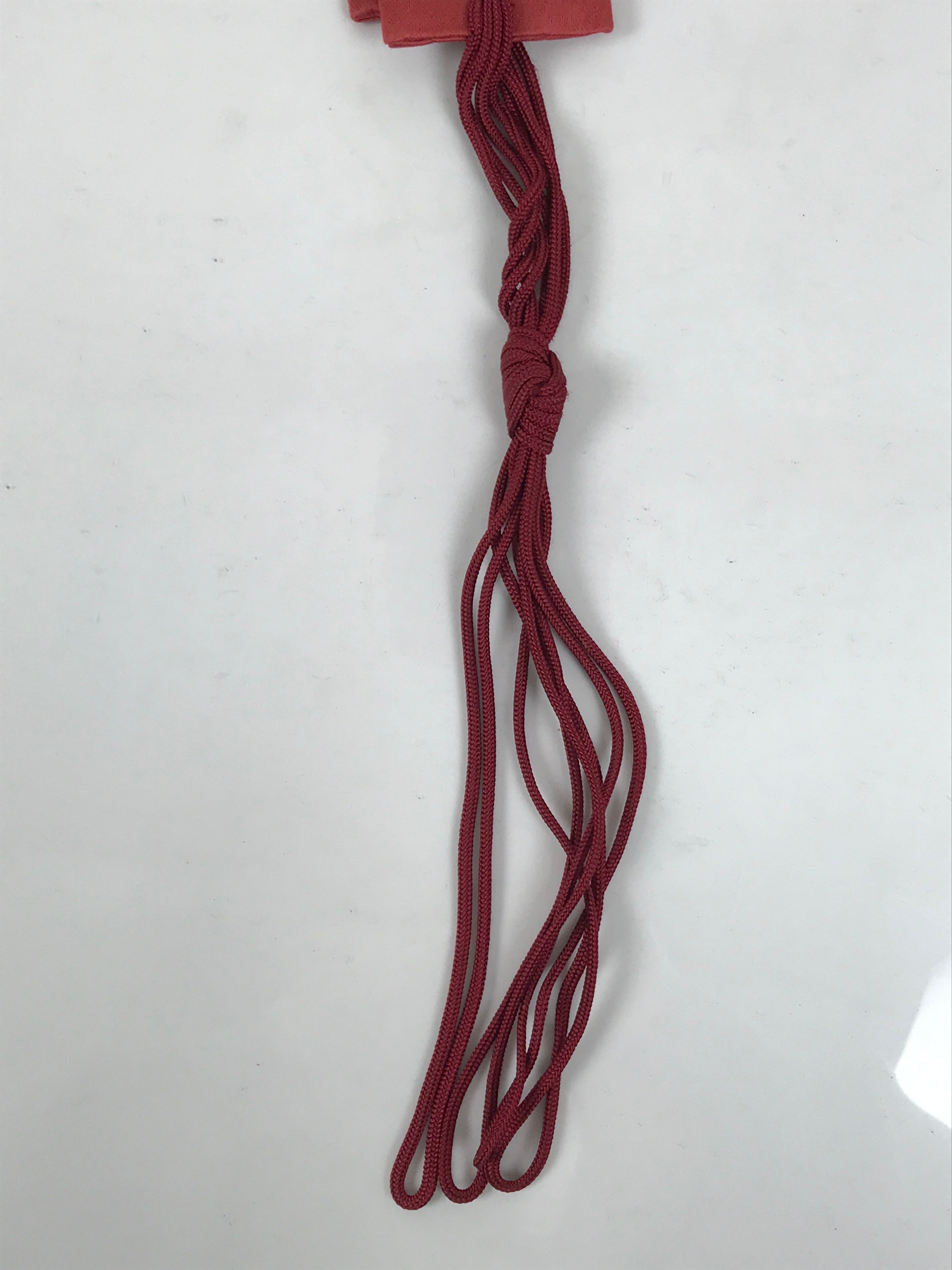 Japanese Buddhist Costume Surplice Sash Vtg Kataginu Wagesa Red Gold BA875