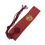Japanese Buddhist Costume Surplice Sash Vtg Kataginu Wagesa Red Gold BA875