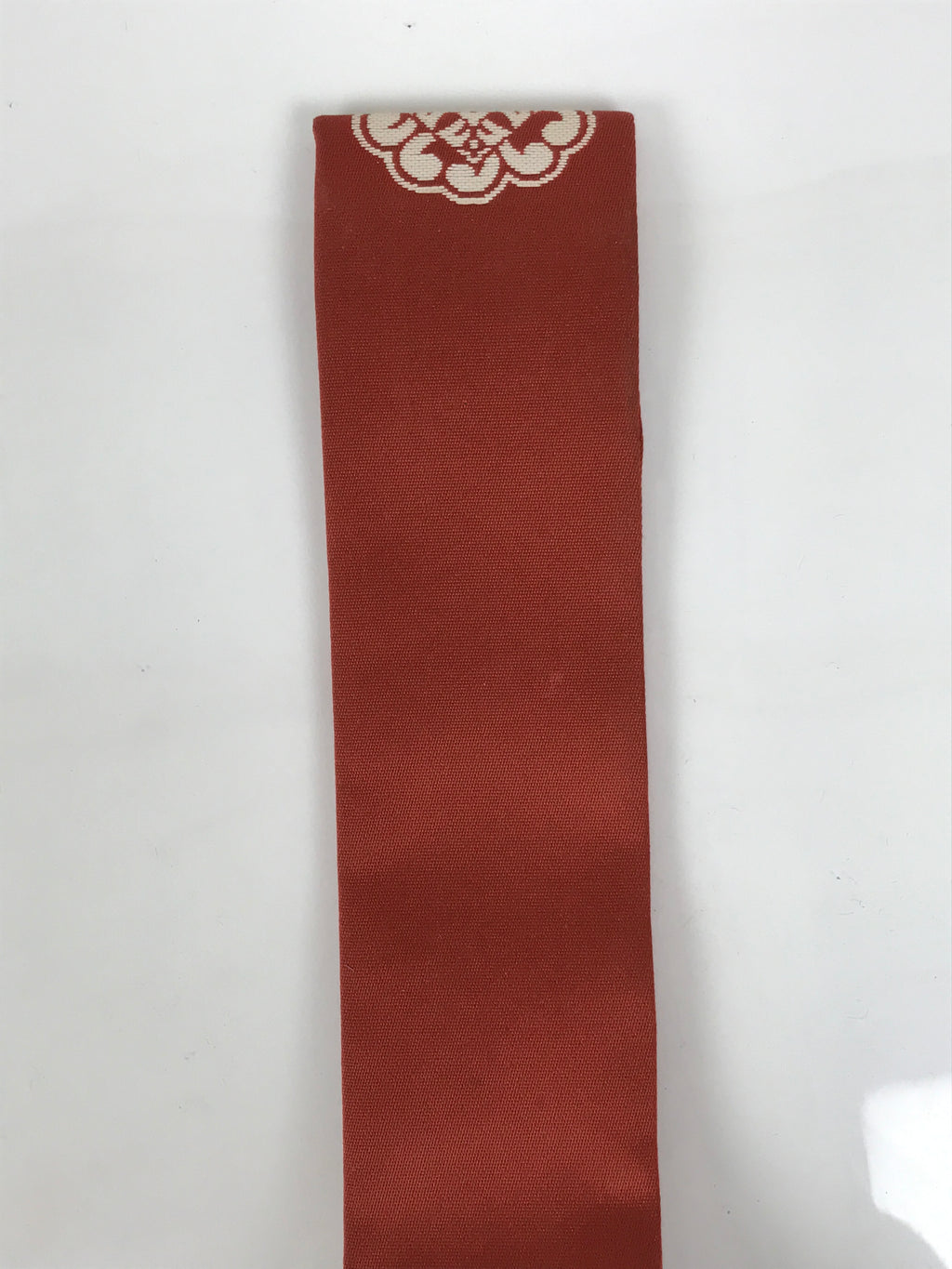 Japanese Buddhist Costume Surplice Sash Vtg Kataginu Wagesa Red White BA912