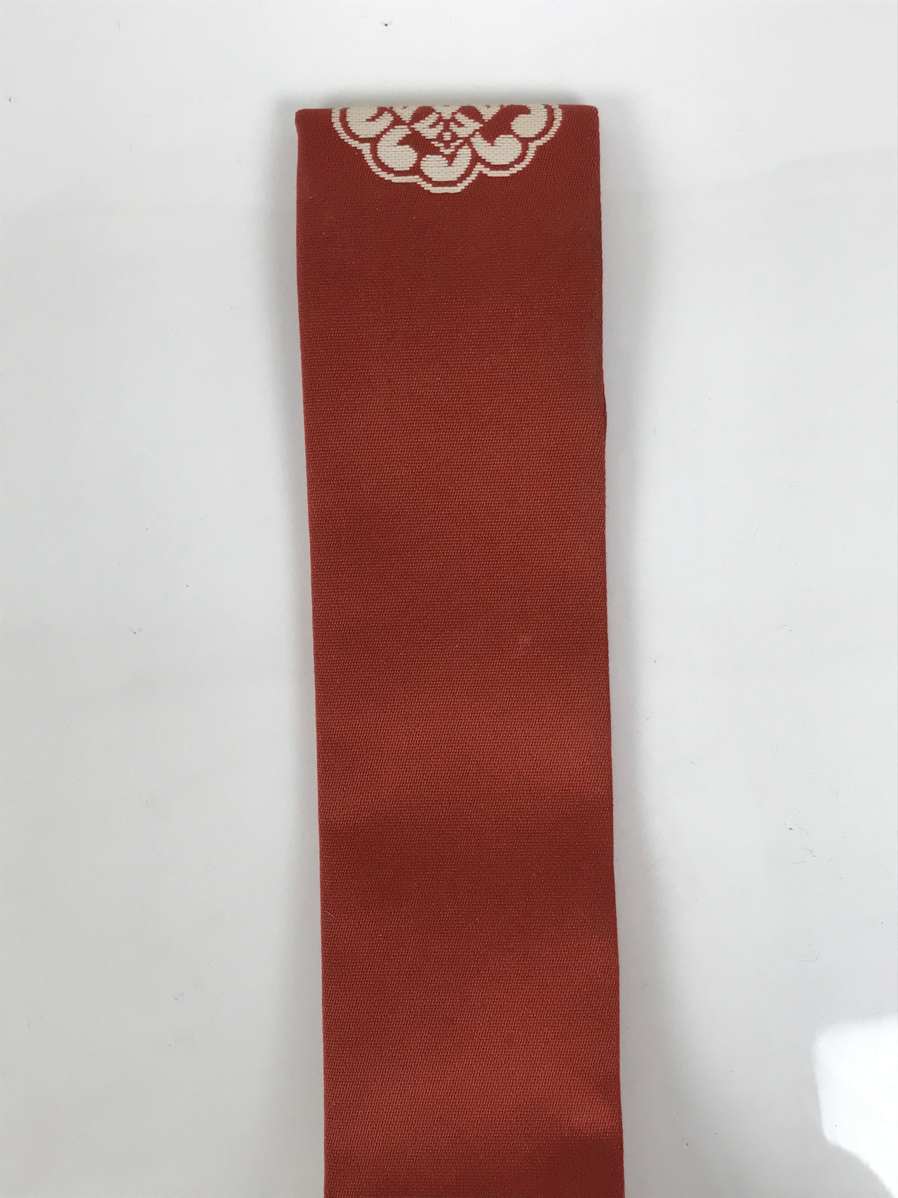 Japanese Buddhist Costume Surplice Sash Vtg Kataginu Wagesa Red White BA912