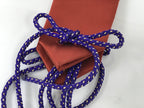 Japanese Buddhist Costume Surplice Sash Vtg Kataginu Wagesa Red White BA912