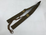Japanese Buddhist Costume Surplice Sash Vtg Wagesa Hangesa Brown Gold BA700
