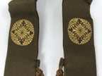 Japanese Buddhist Costume Surplice Sash Vtg Wagesa Hangesa Brown Gold BA700