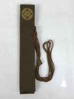 Japanese Buddhist Costume Surplice Sash Vtg Wagesa Hangesa Brown Gold BA700
