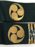 Japanese Buddhist Costume Surplice Sash Vtg Wagesa Hangesa Green Gold BA699