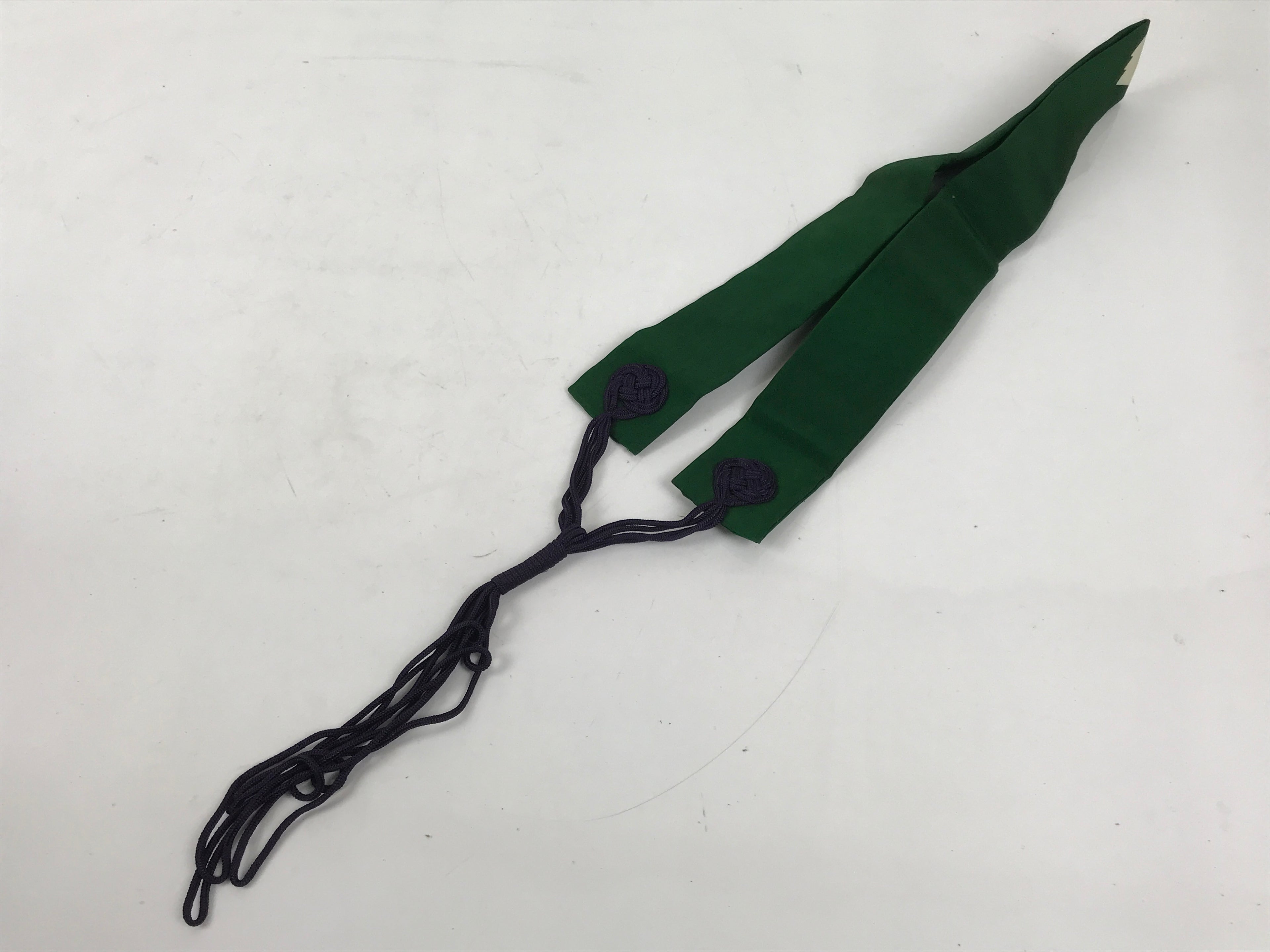 Japanese Buddhist Costume Surplice Sash Vtg Wagesa Hangesa Green Purple BA698