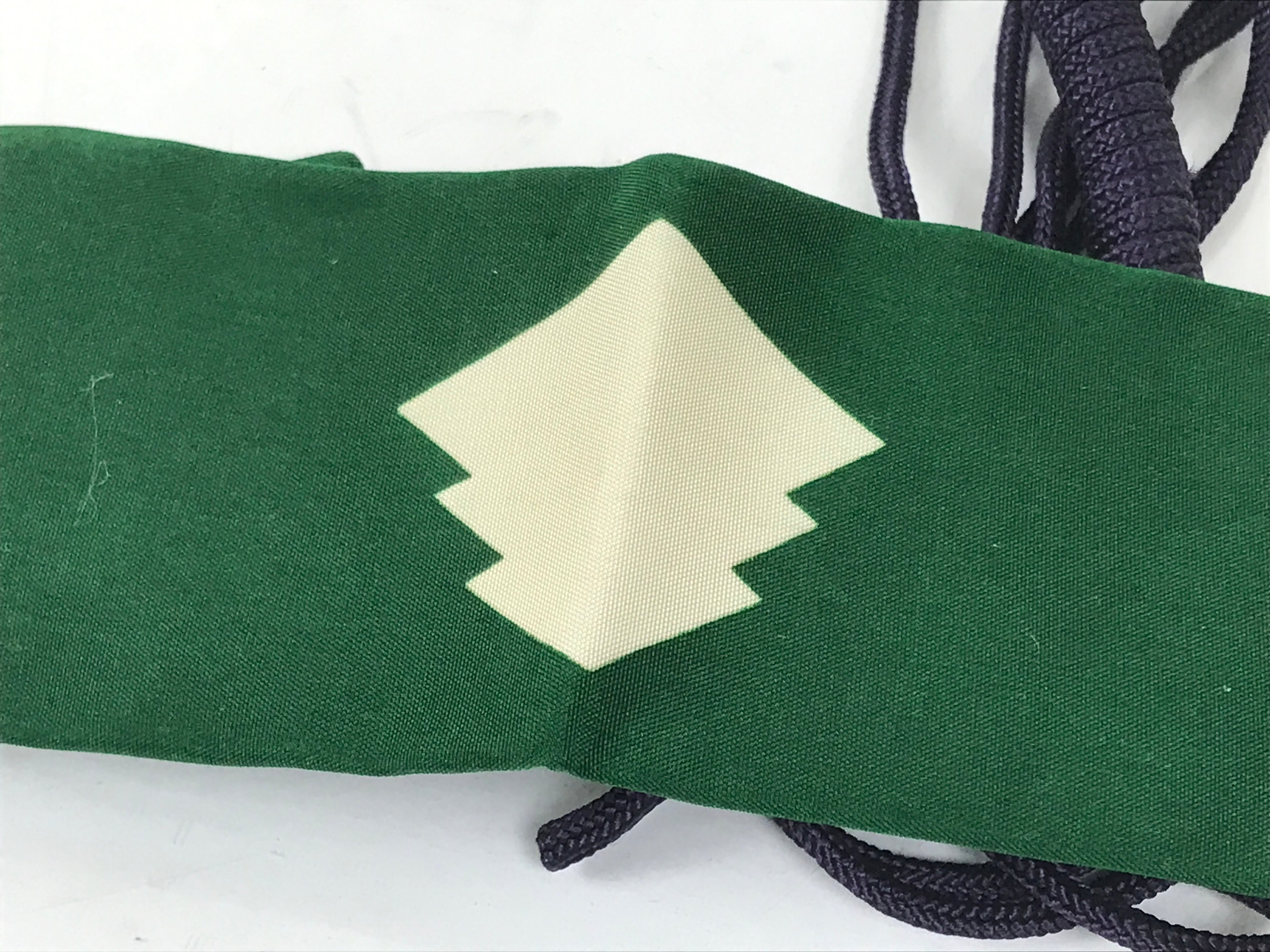 Japanese Buddhist Costume Surplice Sash Vtg Wagesa Hangesa Green Purple BA698