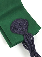 Japanese Buddhist Costume Surplice Sash Vtg Wagesa Hangesa Green Purple BA698