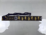 Japanese Buddhist Costume Surplice Sash Vtg Wagesa Hangesa Purple Gold BA813