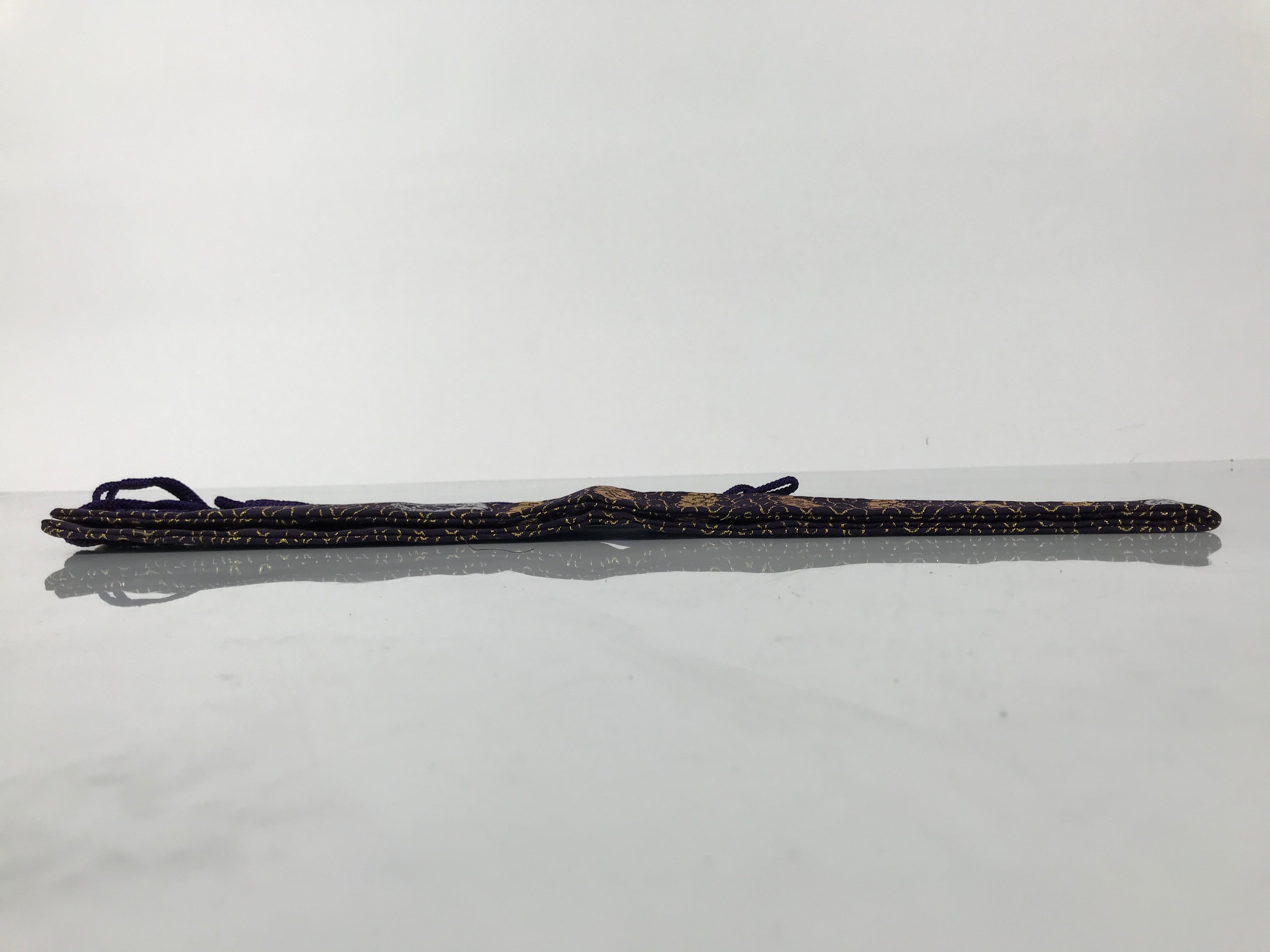 Japanese Buddhist Costume Surplice Sash Vtg Wagesa Hangesa Purple Gold BA813