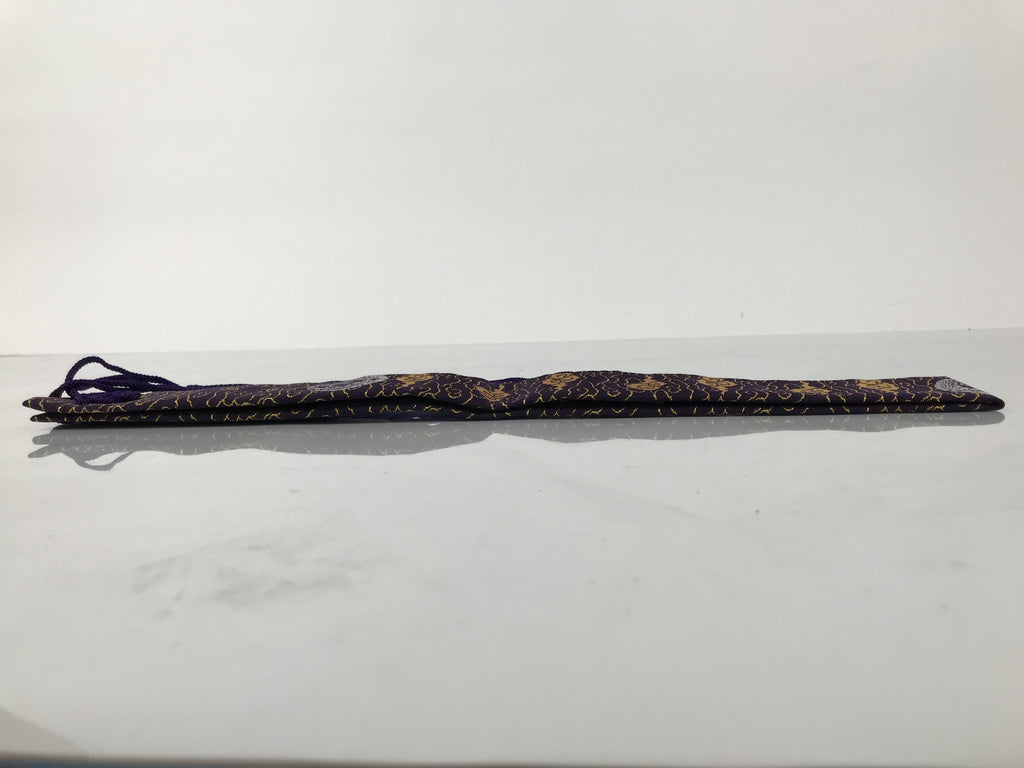 Japanese Buddhist Costume Surplice Sash Vtg Wagesa Hangesa Purple Gold BA813