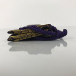Japanese Buddhist Costume Surplice Sash Vtg Wagesa Hangesa Purple Gold BA813