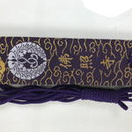 Japanese Buddhist Costume Surplice Sash Vtg Wagesa Hangesa Purple Gold BA813