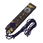 Japanese Buddhist Costume Surplice Sash Vtg Wagesa Hangesa Purple Gold BA813